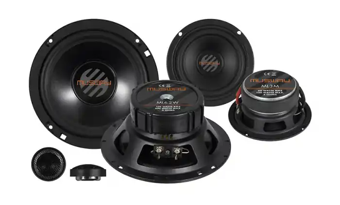 Boxe auto componente Musway ML6.3A, 100W RMS, 16.5 cm, 3 cai, set 2 difuzoare Cumpără acum
