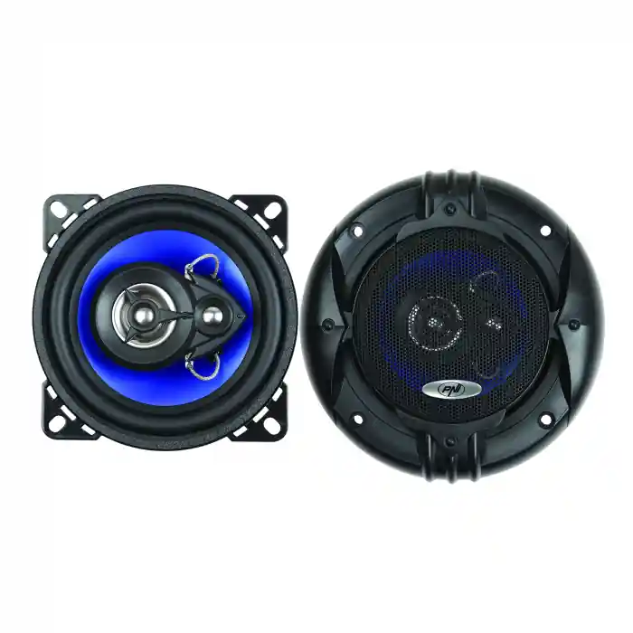 Boxe auto coaxiale PNI HIFI400, 80W, 4 Ohm, 10 cm, 3 cai, Injection Core cu diametru 100mm, set 2 buc Premium