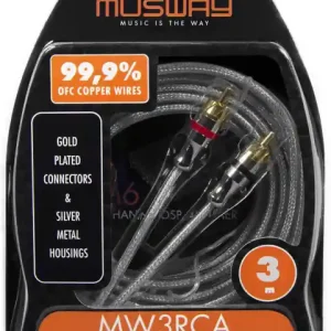 Ultima șansă Cablu RCA Musway MW3RCA, 2 canale, 3 m
