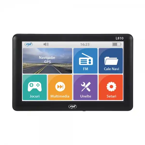 Lichidare de stoc Sistem de navigatie portabil PNI L810 ecran 7 inch, 800 MHz, 256M DDR, 8GB memorie interna, FM transmitter, fara harta