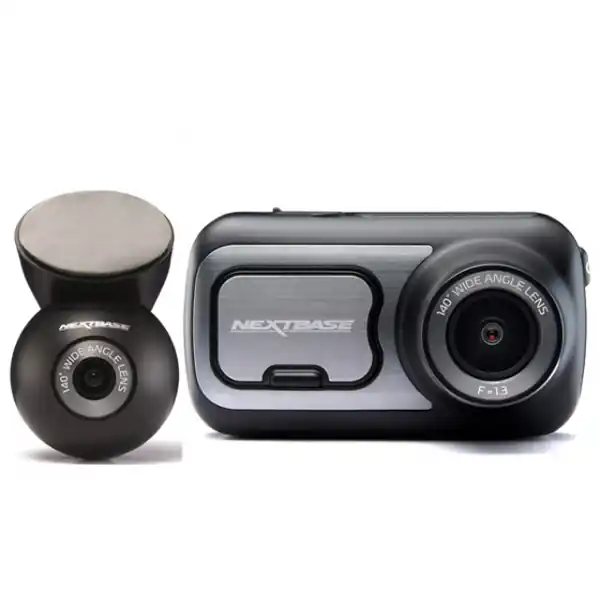 Retur gratuit Camera auto DVR Nextbase NBDVR422GW, duala, QuadHD, unghi de filmare 140°, Wi-Fi, senzor G, GPS, Bluetooth, aplicatie iOS/Android