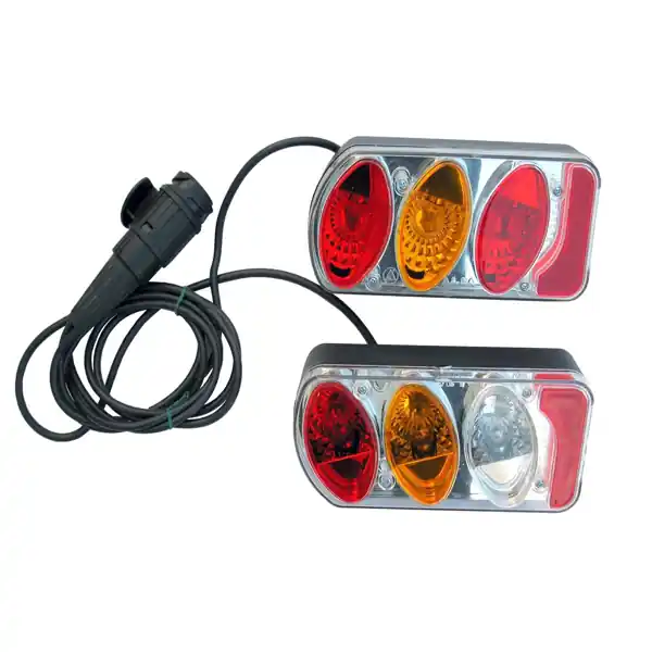Preferatul clienților Lampi spate pentru suporturi biciclete Peruzzo 948, 13 pini, set 2 buc, complete cu cablu