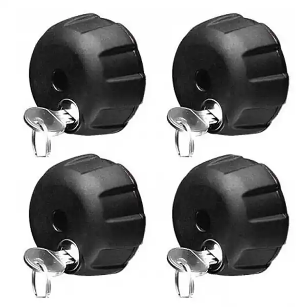 Set de 4 incuietoare Peruzzo P365/4, antifurt pentru suport de bicicleta Ieftin